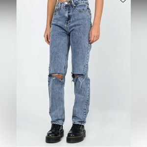 Princess Polly straight jeans size 2